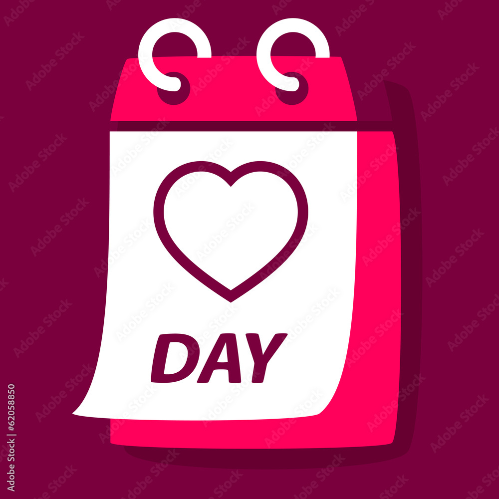 calendar with a Heart. calendar with a Heart.