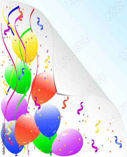 coriandoli e palloncini