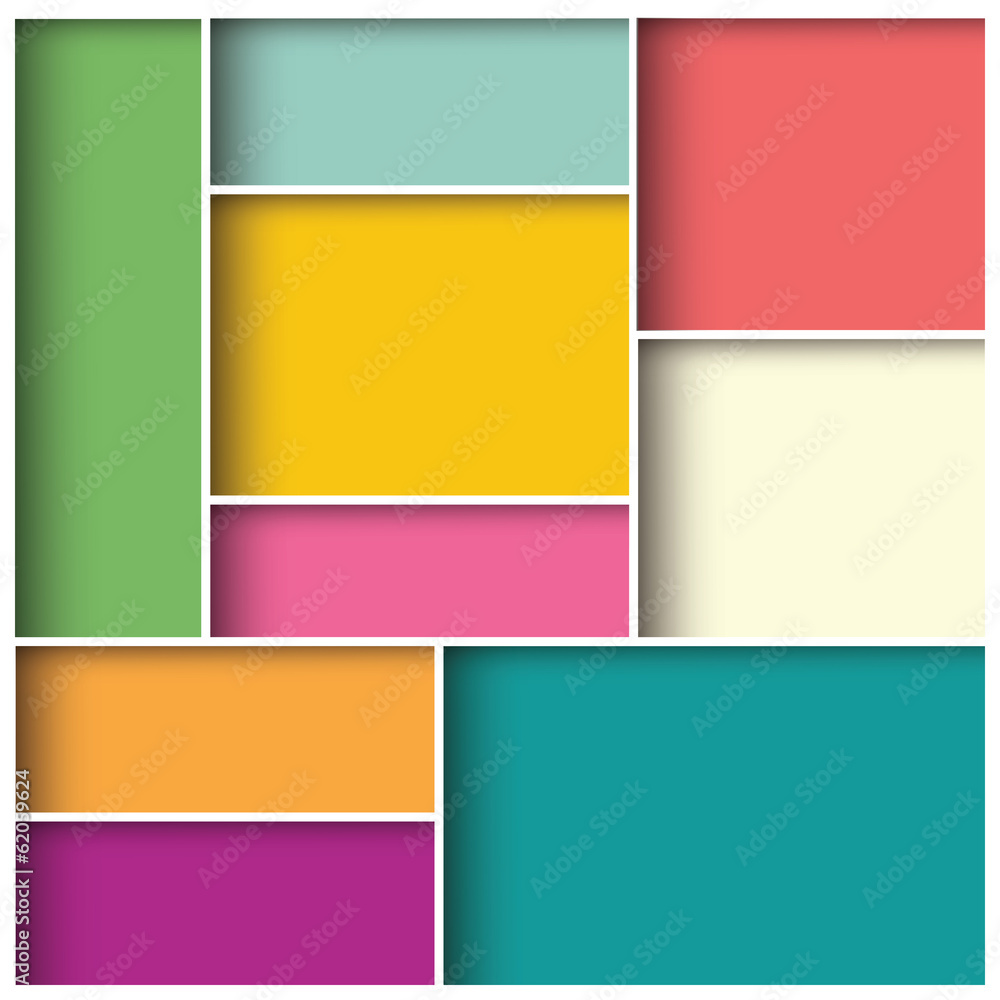 Abstract 3d square background, colorful tiles, geometric, vector