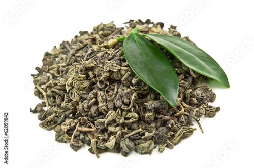 heap of green tea