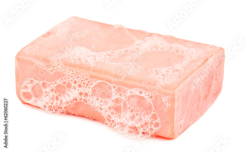 piece of soap and foam