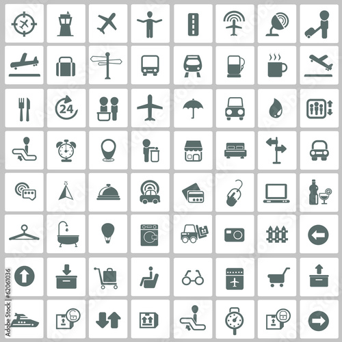 Airport,Travel icon set,vector
