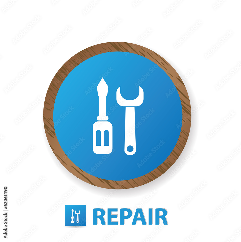 Repair sign,vector Repair sign,vector