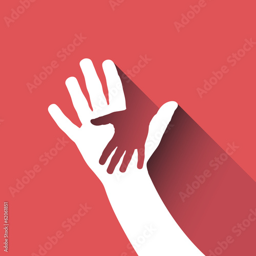 Vector Logo children hand