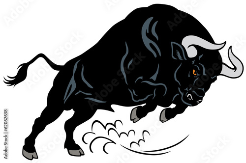angry bull photo