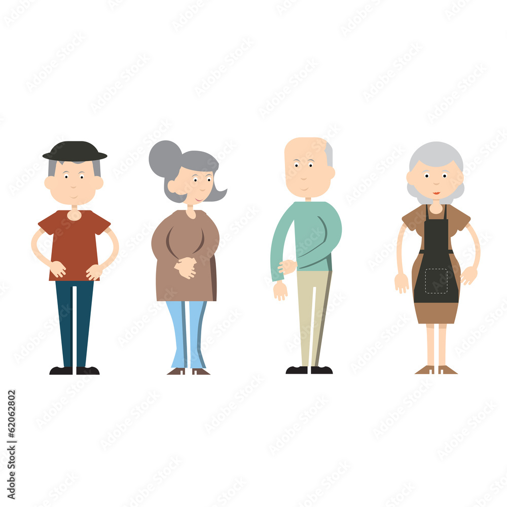 Naklejka premium personnages