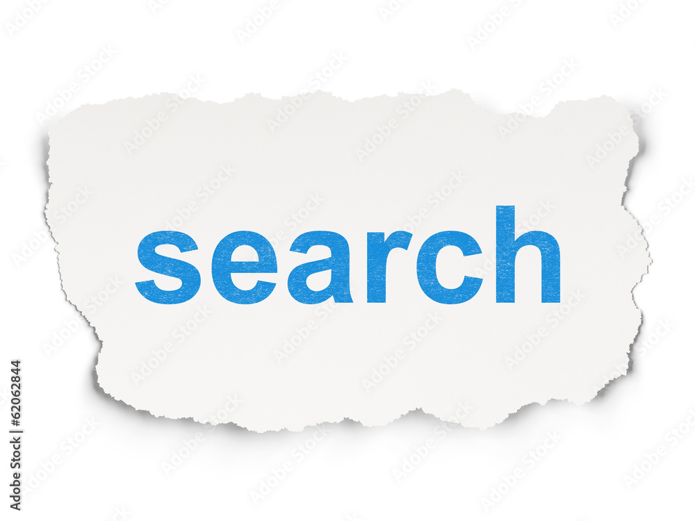 Web design concept: Search on Paper background