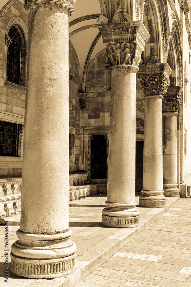 Gothic Stone Pillars