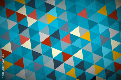 Blue Vector Abstract Triangle Retro - Modern Background