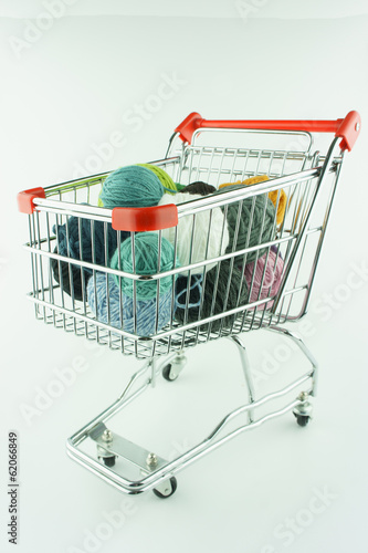 shopping cart.from steel