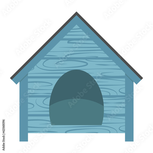 Dog house isolated on white