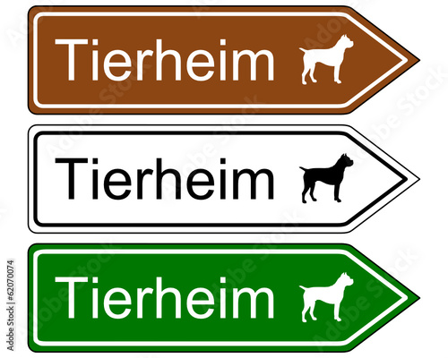Schild Tierheim