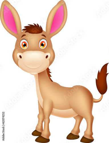 Cute donkey cartoon