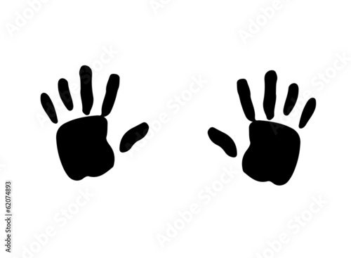 black and white silhouette of fingerprints