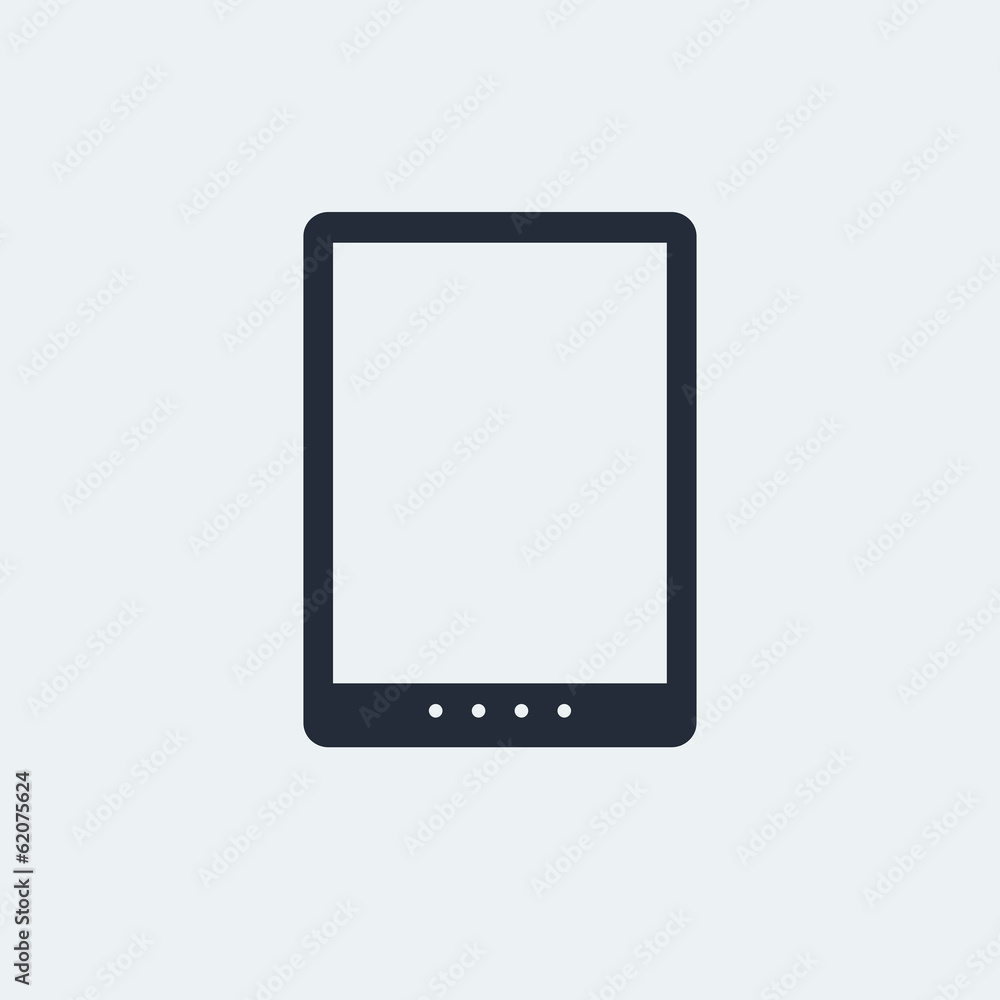 Tablet Flat Icon with shadow. Vector EPS 10. Tablet Flat Icon with shadow. Vector EPS 10.