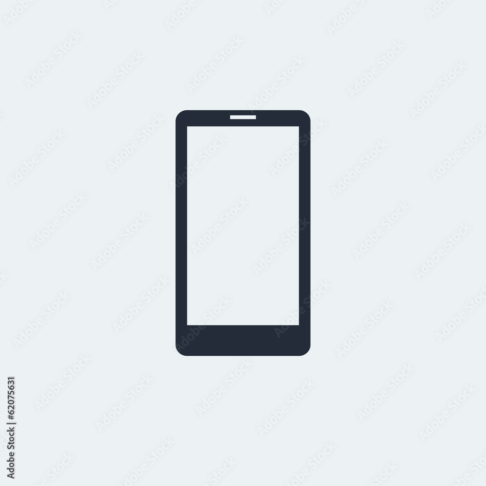 Smartphone Flat Icon with shadow. Vector EPS 10. Smartphone Flat Icon with shadow. Vector EPS 10.