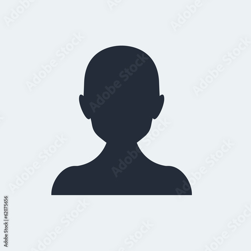 Avatar Flat Icon with shadow. Vector EPS 10.