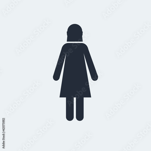 Flat Icon with shadow. Vector EPS 10.