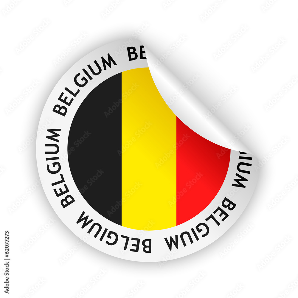 Fototapeta premium vector flag bent sticker