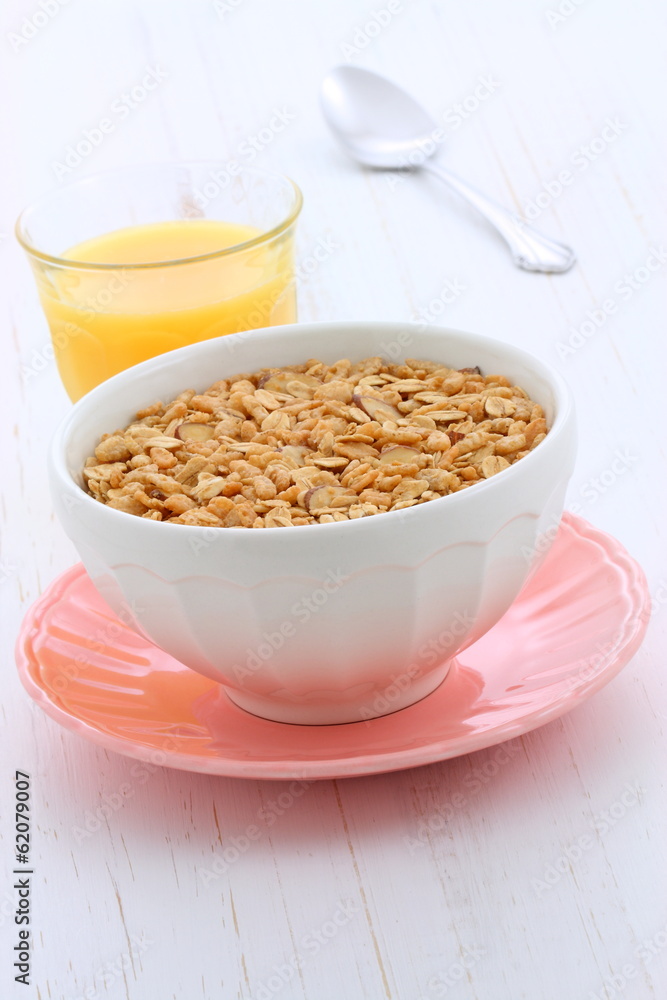 Delicious and healthy granola cereal Delicious and healthy granola cereal