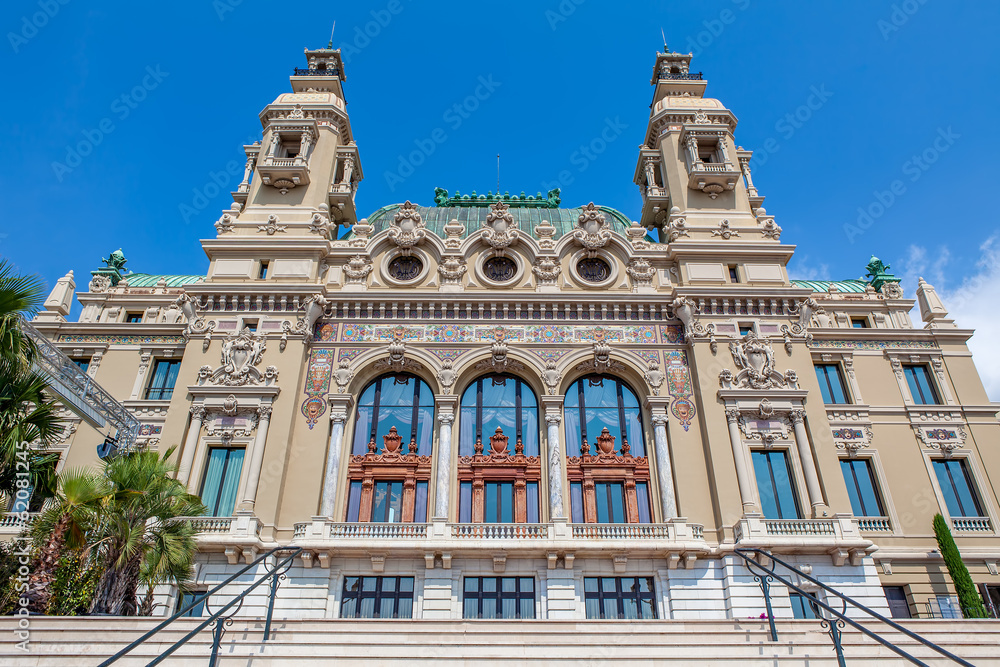 Facade of Sale Garnier in Monte Carlo, Monaco.
