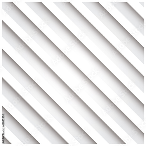 Abstract 3D stripe background, white, vector illustration