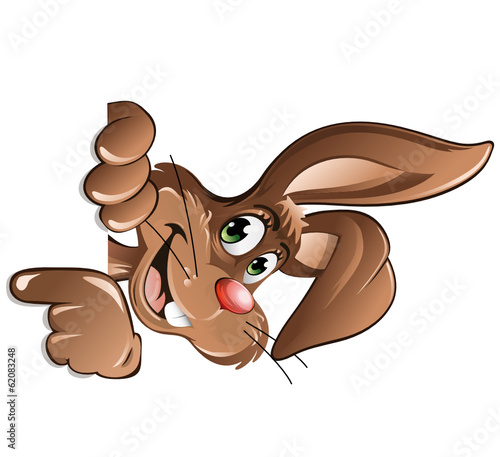 Easter Rabbit showing something