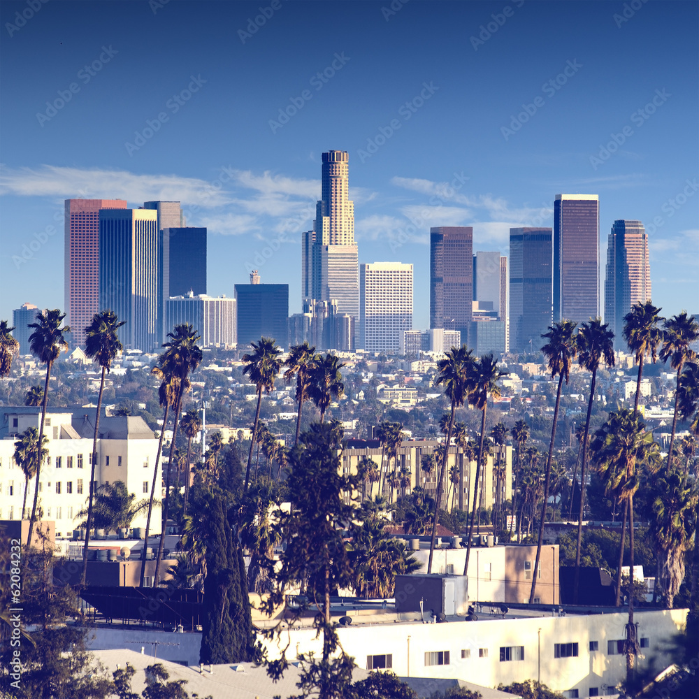 Naklejka premium City of Los Angeles, california