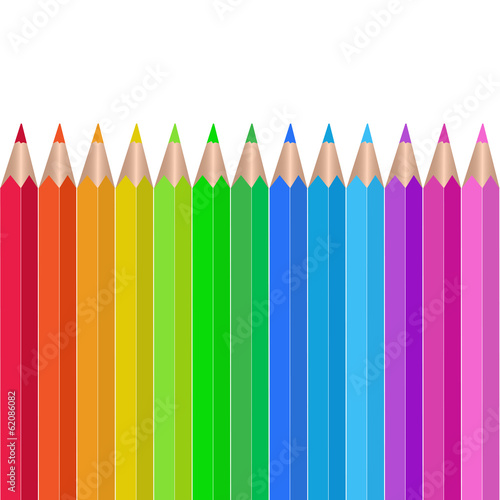 Colored pencils vector illustration