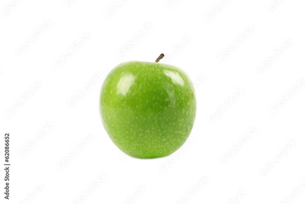grüner Apfel isoliert grüner Apfel isoliert