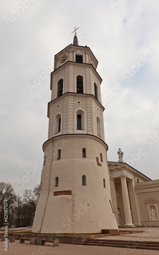 Bell tower (XVIII c.) of St. Stanislov Cathedral. Vilnius