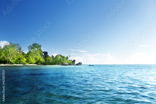 beach Source d'Argent, la Digue island, Seychelles