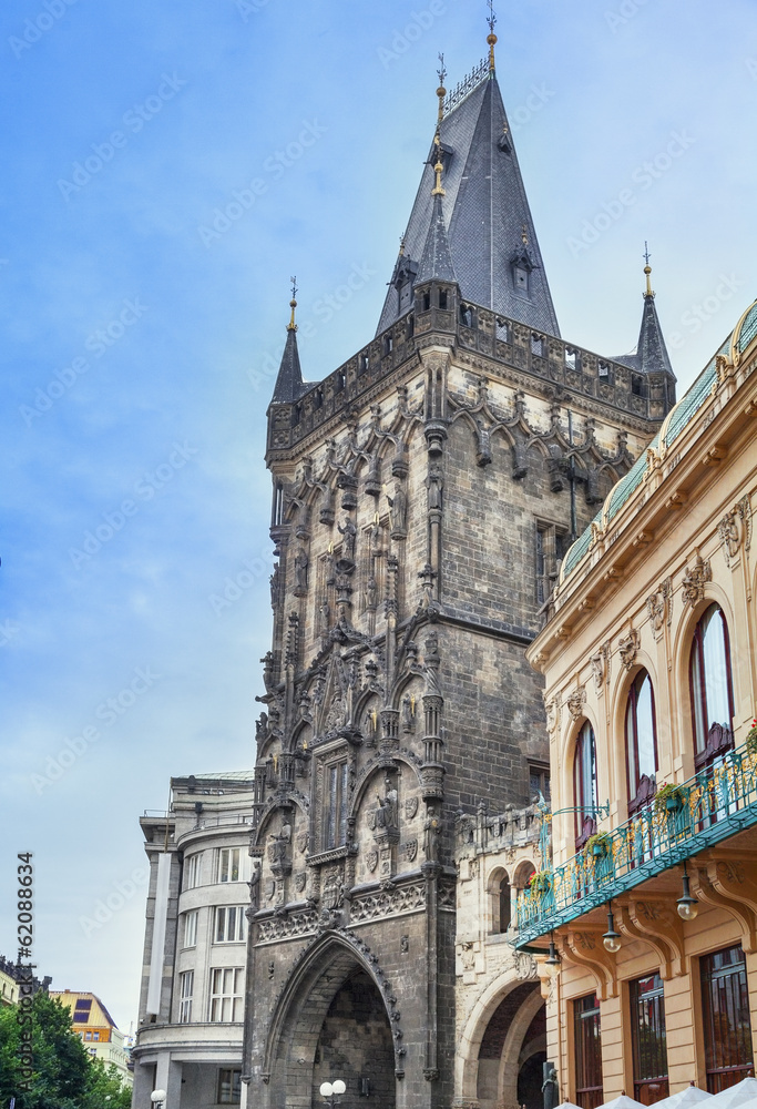 Fototapeta premium Powder Tower in Prague, Czech Republic.