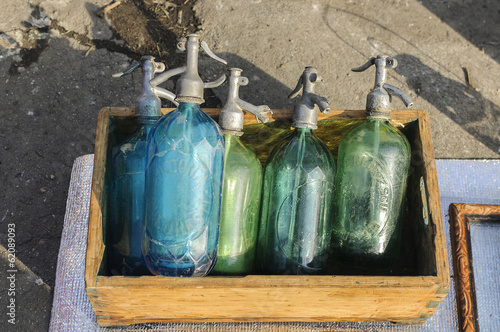 Fotografie Old siphon bottles