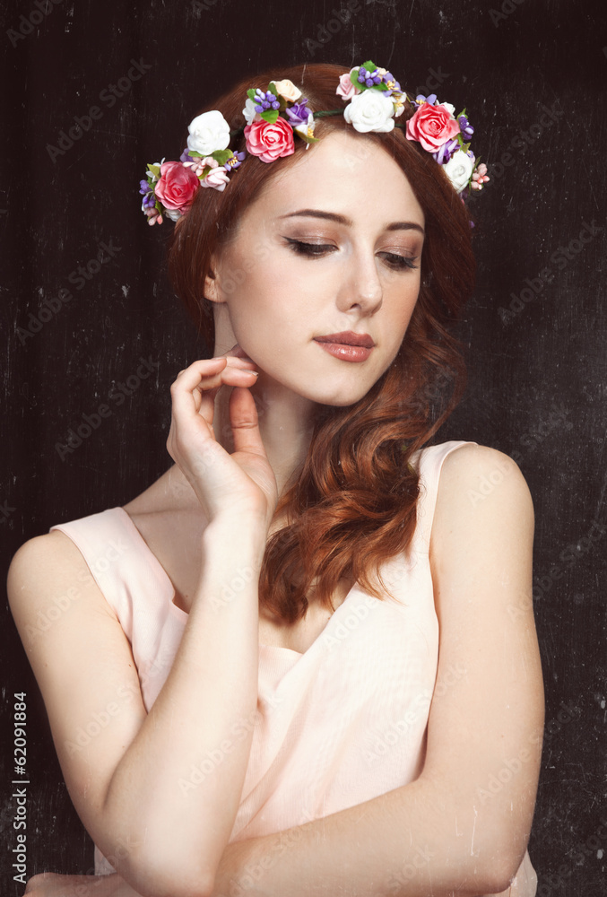 Naklejka premium Portrait of a young women.