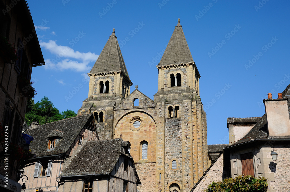 Obraz premium Abbatiale Sainte-Foy de Conques