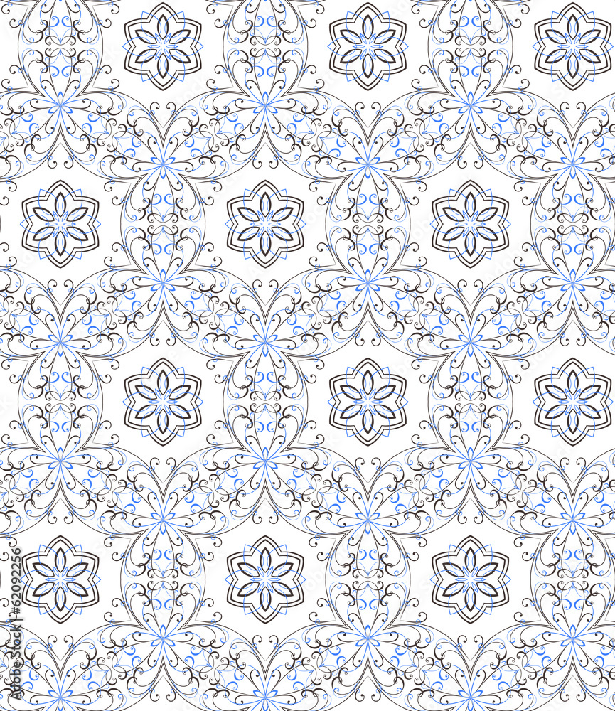 floral seamless pattern, vector