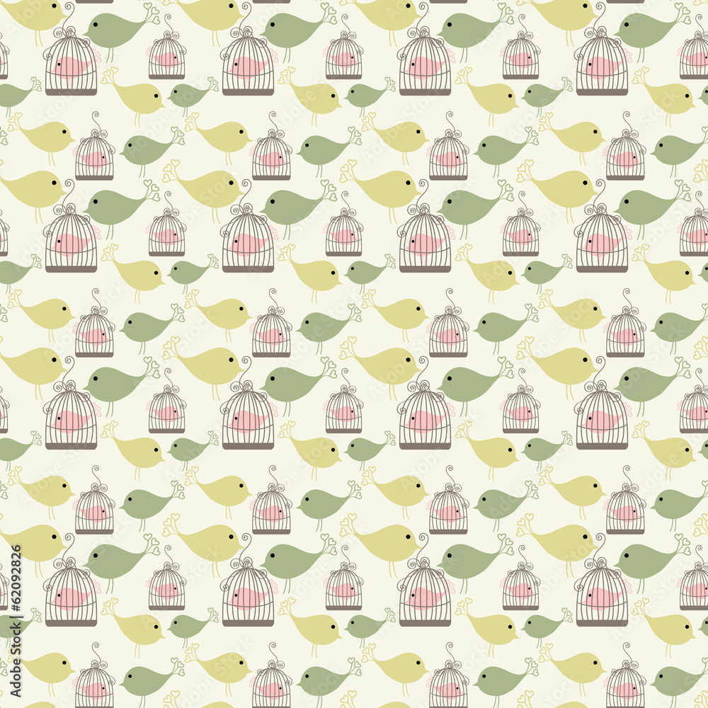 Seamless birds pattern Seamless birds pattern