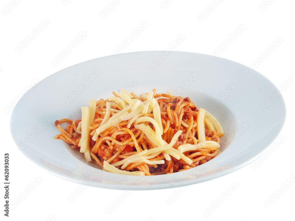 spaghetti with meat sauce