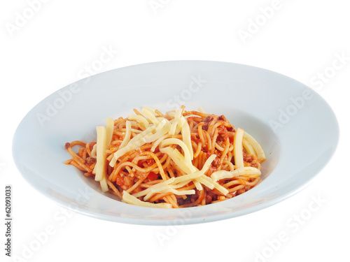 spaghetti with meat sauce