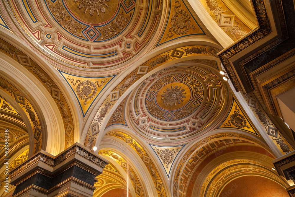Fototapeta premium Dome in the Wiener Musikverein.