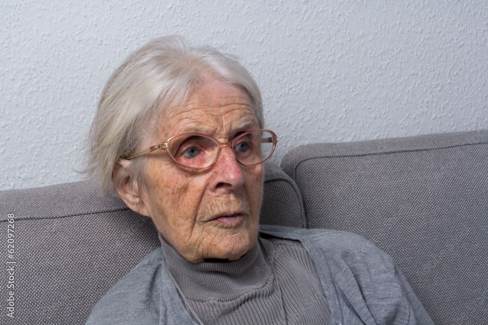Old woman in a nursing home Old woman in a nursing home