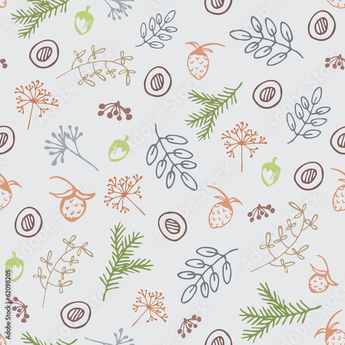 hand drawn wooden seamless