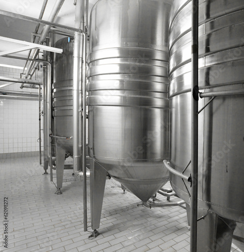 Kessel in modernerm Brauhaus // tank in brewery photo