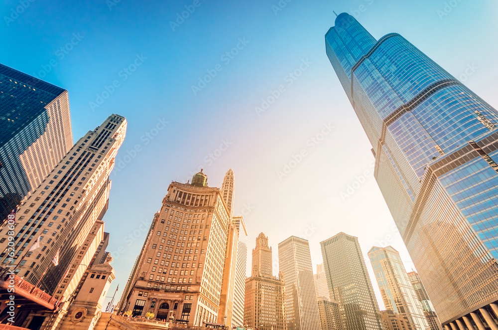 Obraz premium Wieżowce w Chicago