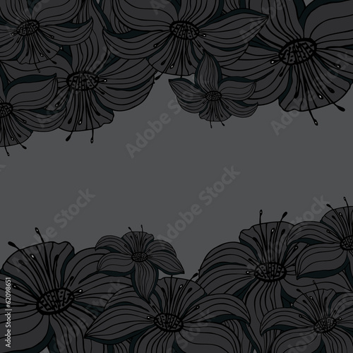 background with dark flowers