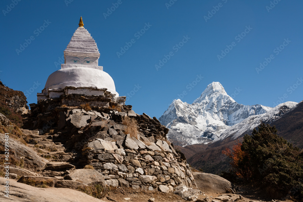 Stupa and Ama Dablam
