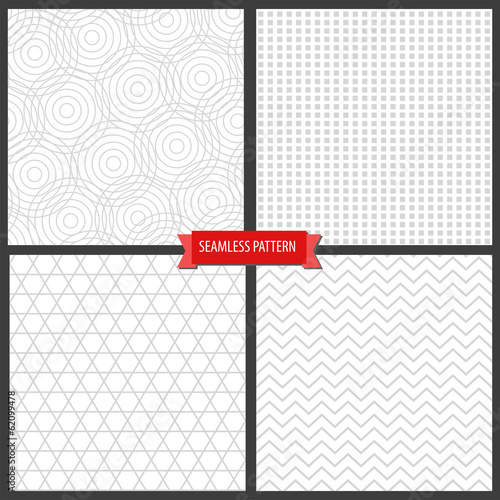 Monochrome seamless pattern