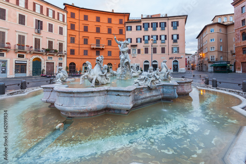 Fontana del Nettuno, Piazza Navona, Roma.