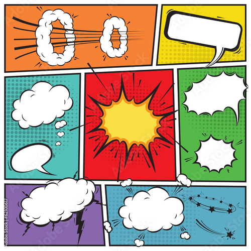 Comic speech bubbles